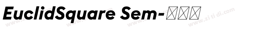 EuclidSquare Sem字体转换